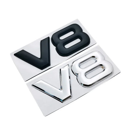 Insignia de emblema V8