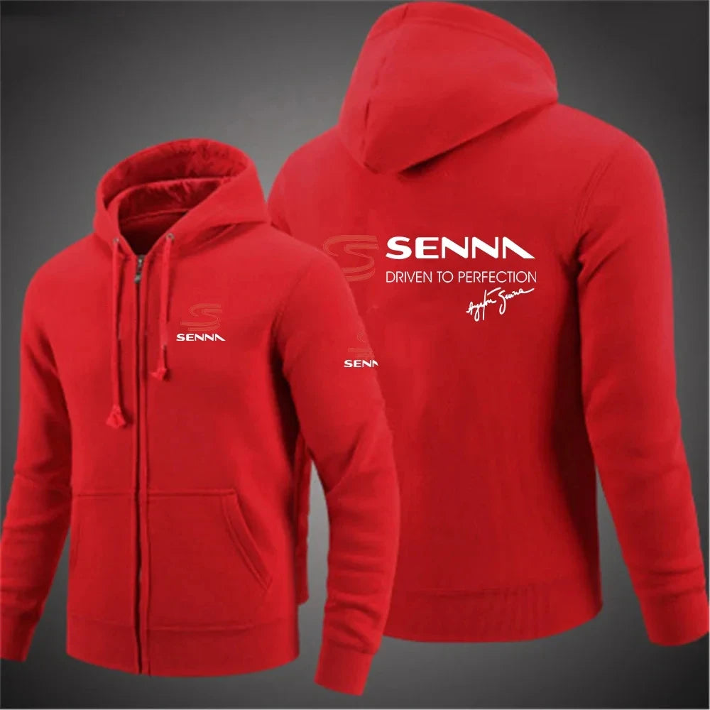 Ayrton Senna Zip Hoodie 