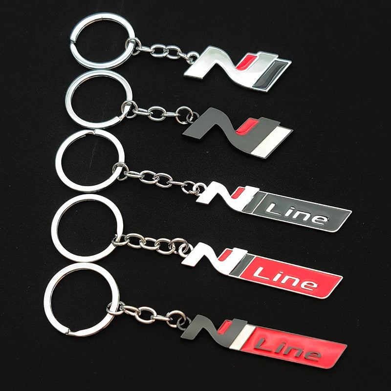 N Line Metal Keychain HI