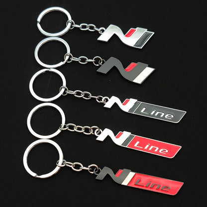 N Line Metal Keychain HI