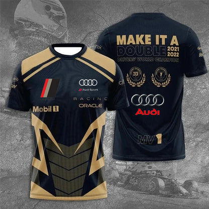 A. Cars Printed Racing Men’s T-Shirt
