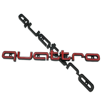 Quattro Emblem 3D-Abzeichen Auto