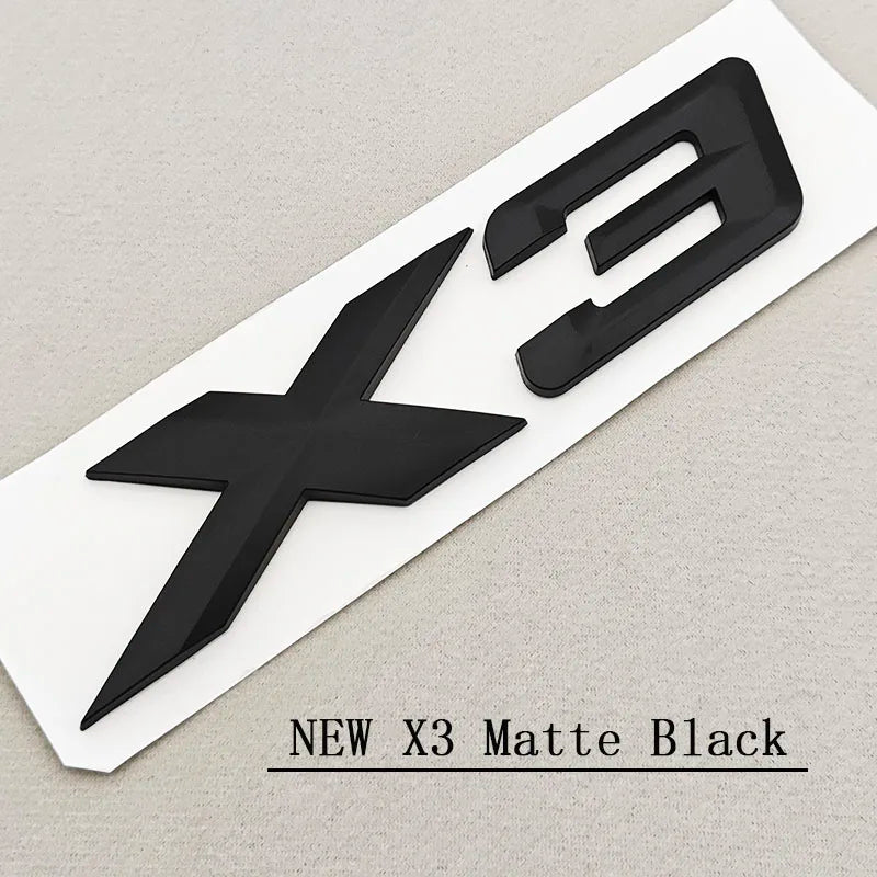 X3 X5 X6 Badge Sticker 