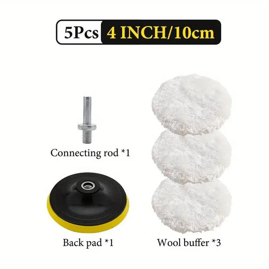 5-Piece Set of Car Polishing Disc