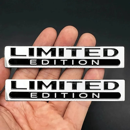 Limited Edition Metal Emblem Sticker