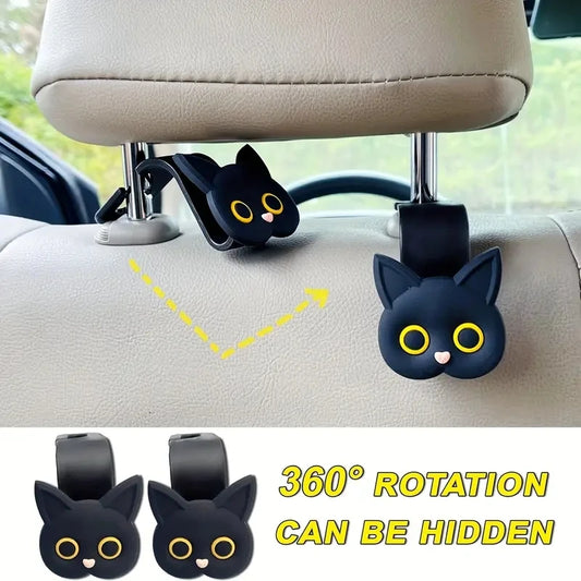 Cute Cat Car Headrest Hooks