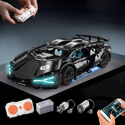 Remote Control Sports Car Building Set