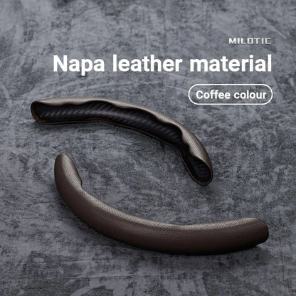 Suede / Nappa Leather Car Steering Wheel Cover 