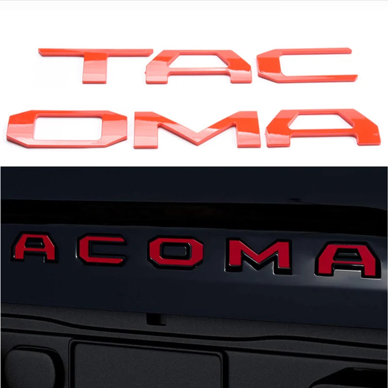 Tacoma 3D Letter Cover Emblem TA