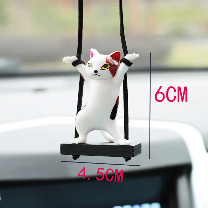 Cat Car Rearview Mirror Pendant 