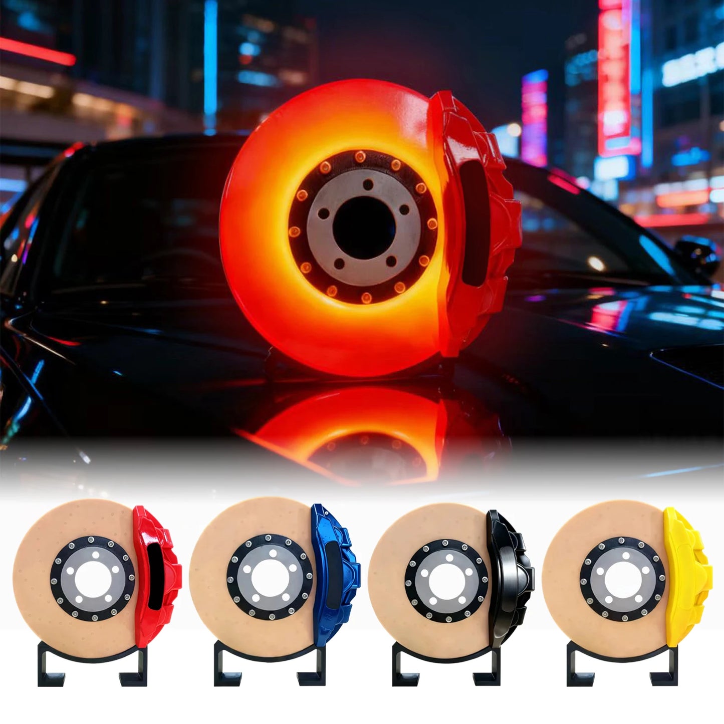 Lampada da tavolo illuminata per disco freno