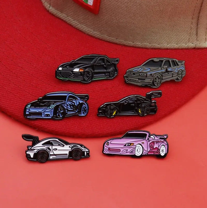 Sports Car Enamel Pins