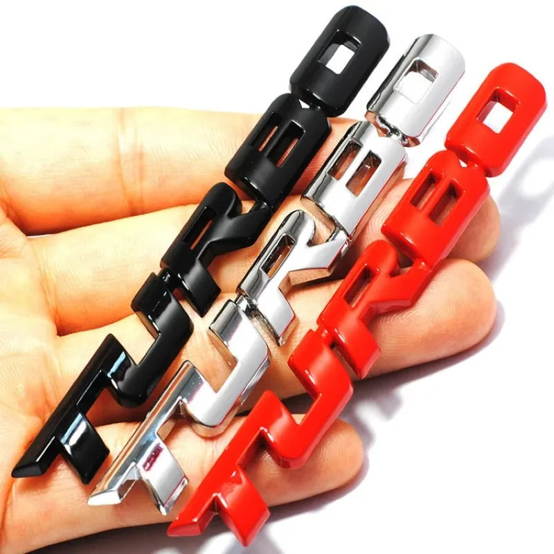 Turbo 3D Car Sticker 