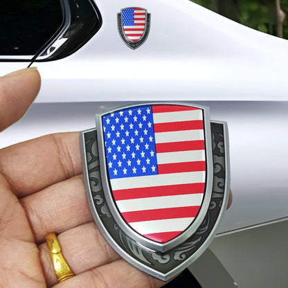 Amerikanisches Flaggenschild Emblem