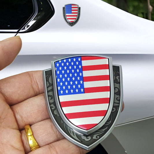 Amerikanisches Flaggenschild Emblem