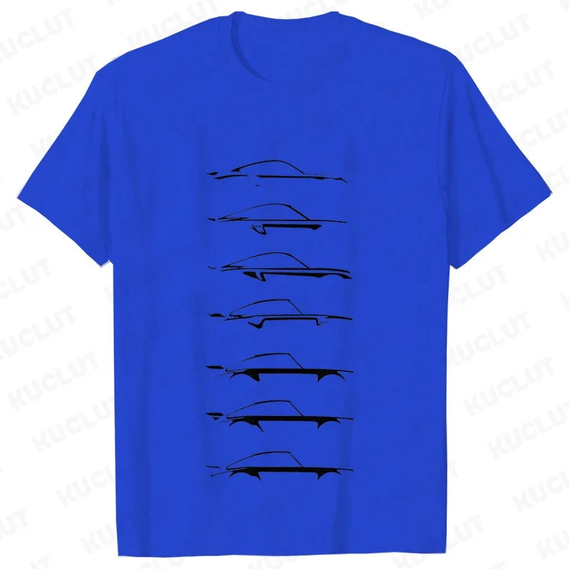 Camiseta masculina de automobilismo
