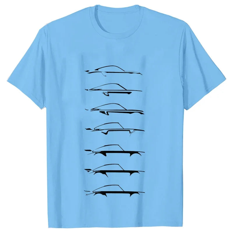 Camiseta masculina de automobilismo