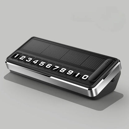 Solar LED Car Temporary Parking Number Plate