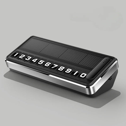 Solar LED Car Temporary Parking Number Plate