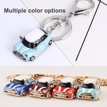 Retro Classic Mini Car Keychain MR