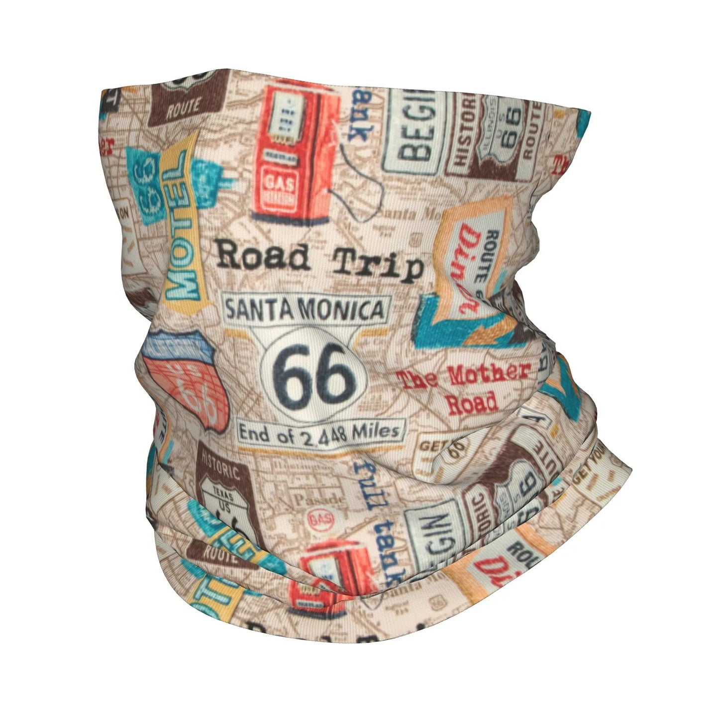 Cachecol com faixa para cabeça Route 66