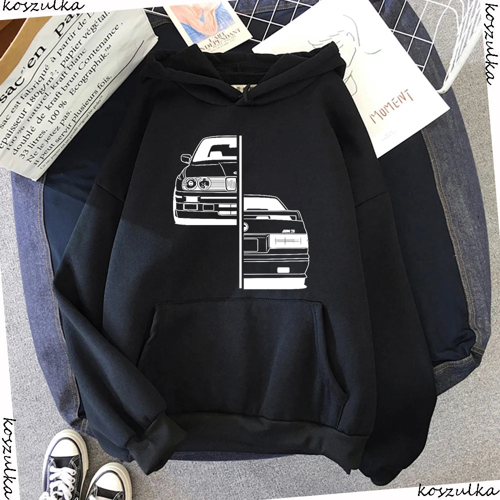 Felpe con cappuccio per auto M3 Fashion BW