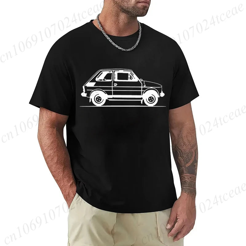Old Car Print Man Fashion T-Shirt