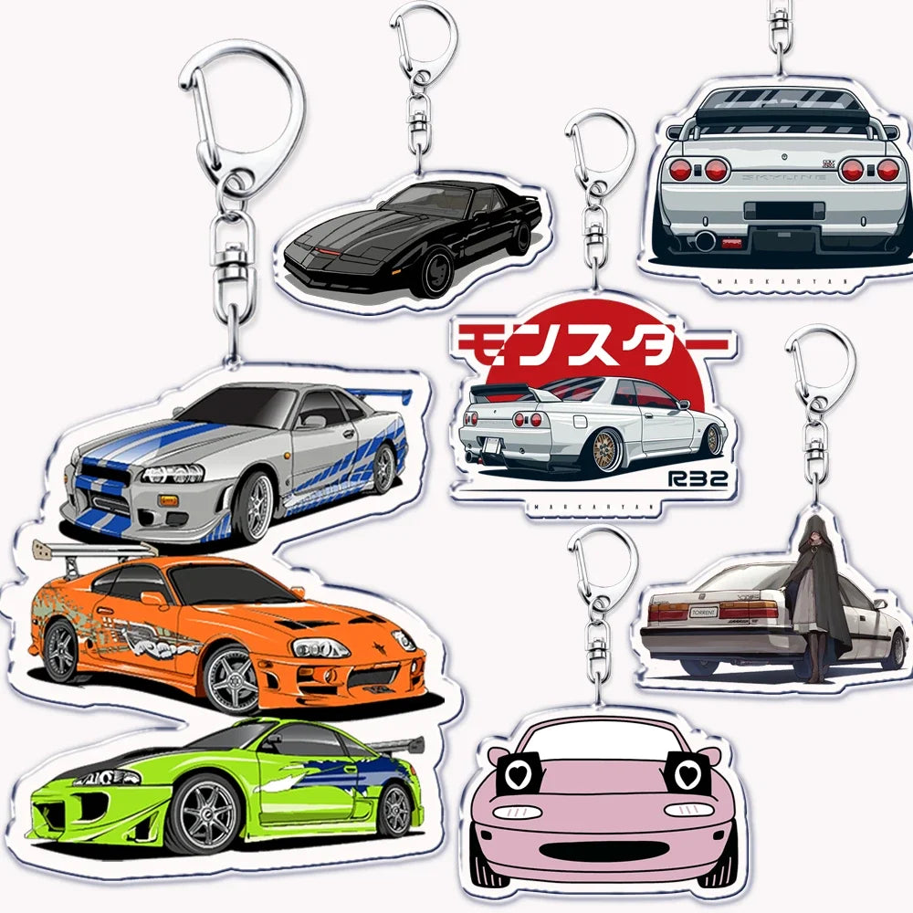 Portachiavi in acrilico per auto iconica JDM