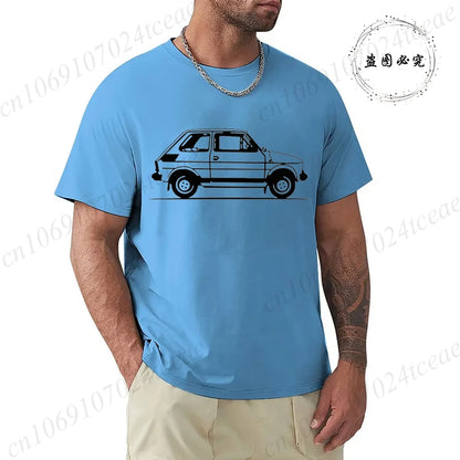 Old Car Print Man Fashion T-Shirt