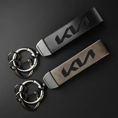 KN Car Leather Keychain