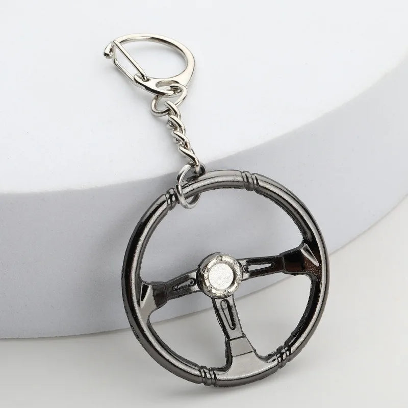 Car Steering Wheel Keychain 