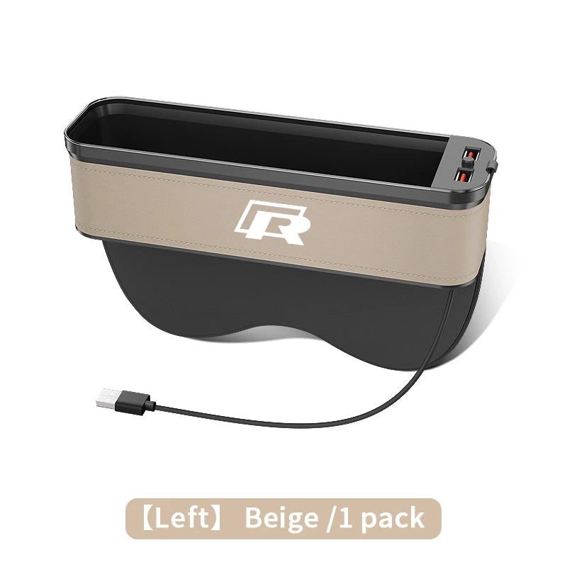 USB Charging Multifunction Seat Storage Box