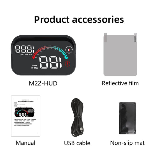 GPS HUD Digital Speed Display