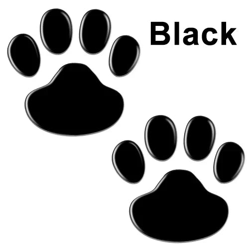 2Pcs/Set 3D Animal Foot Prints Car Sticker