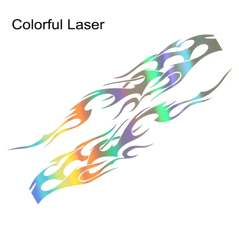 2Pcs Vinyl Flame Graphics 