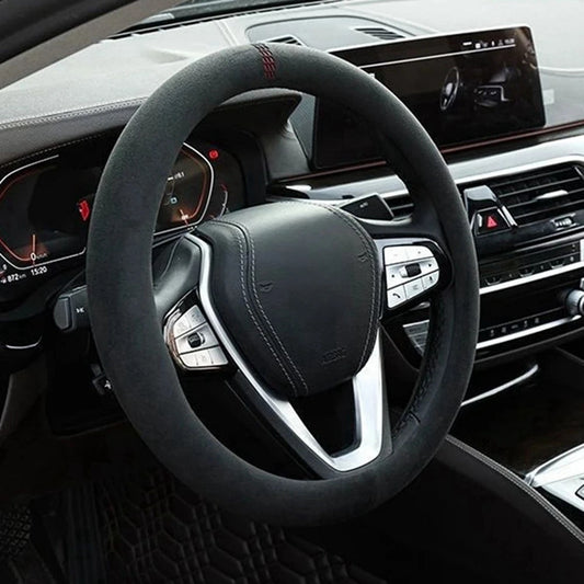 Luxury Suede Steering Wheel Cover