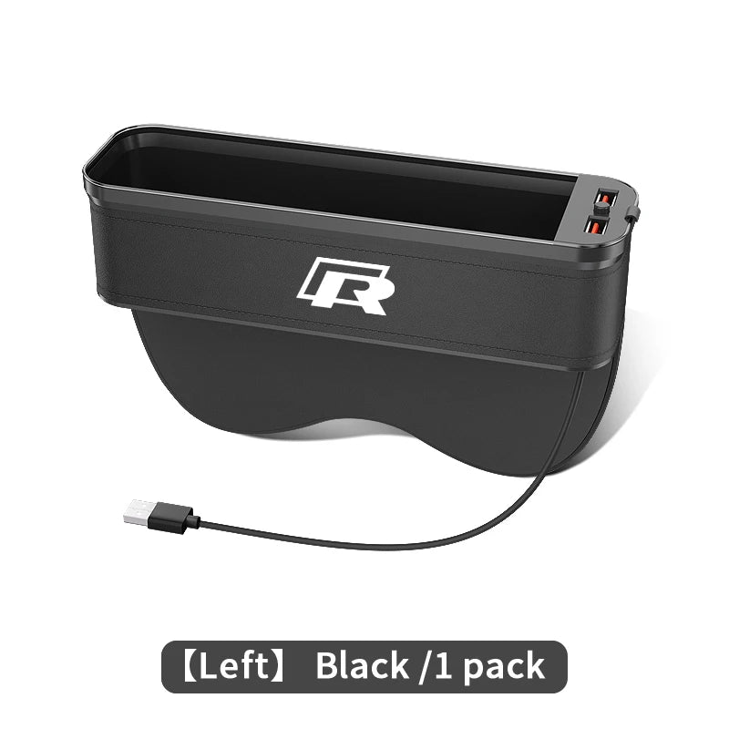 USB Charging Multifunction Seat Storage Box