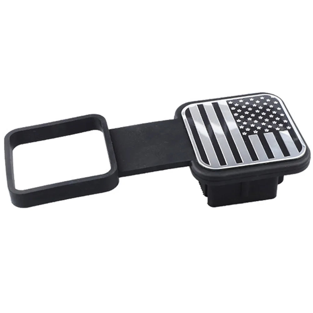 US Flag Plug Trailer Hitch Cover