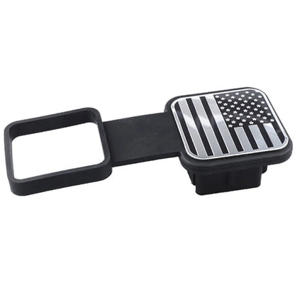 US Flag Plug Trailer Hitch Cover