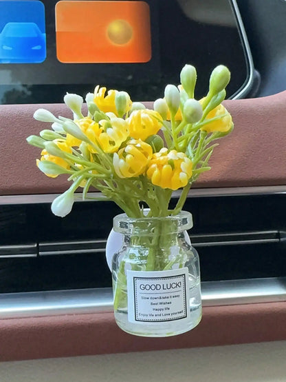 Car Air Vent Silk Flowers