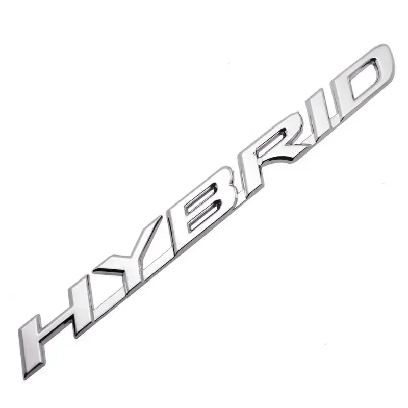 3D Metal HYBRID Logo Rear Trunk 