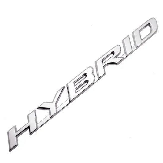 Porta-malas traseiro com logotipo HYBRID de metal 3D 
