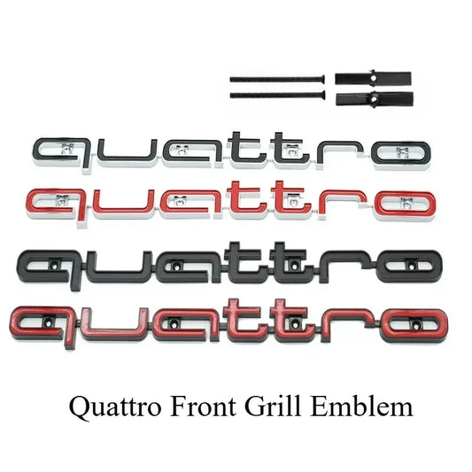 Carro com emblema Quattro Emblem 3D