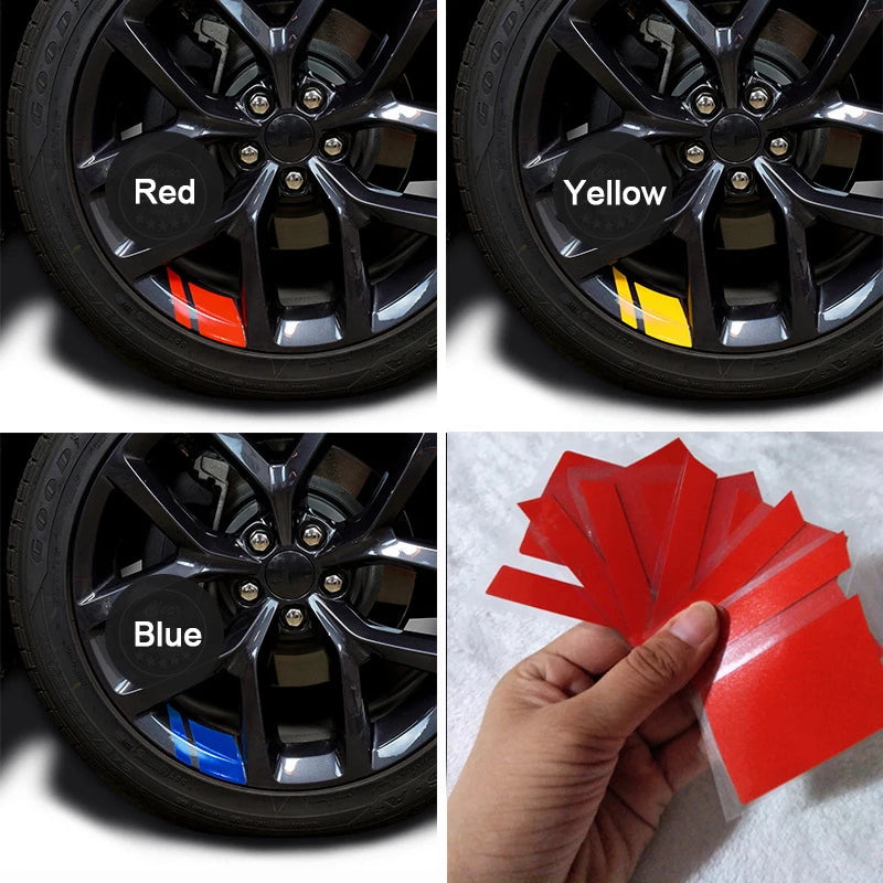 Pegatizas de calcomanías de la rueda del coche