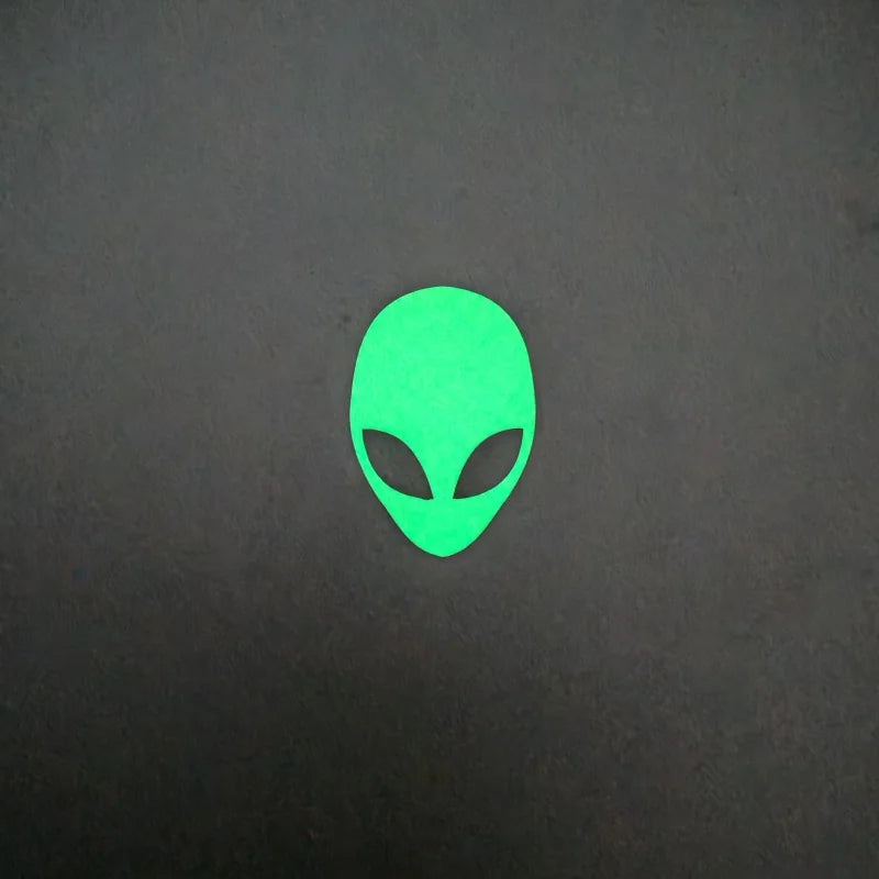Autoaufkleber Alien leuchtend
