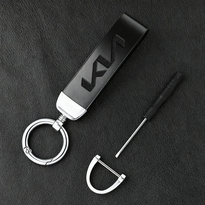 KN Car Leather Keychain