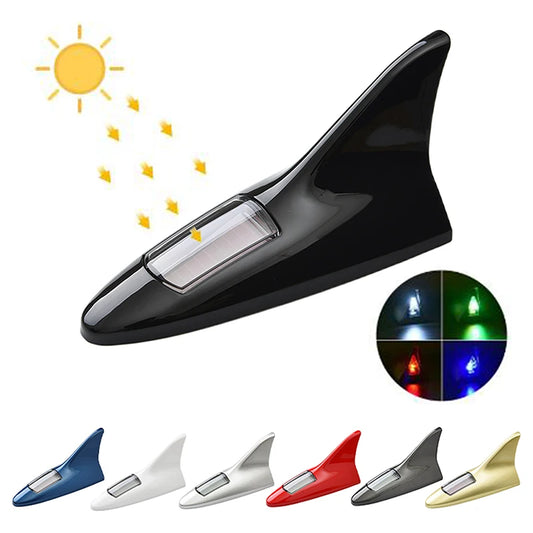 Solar Shark Fin Car Antenna Light