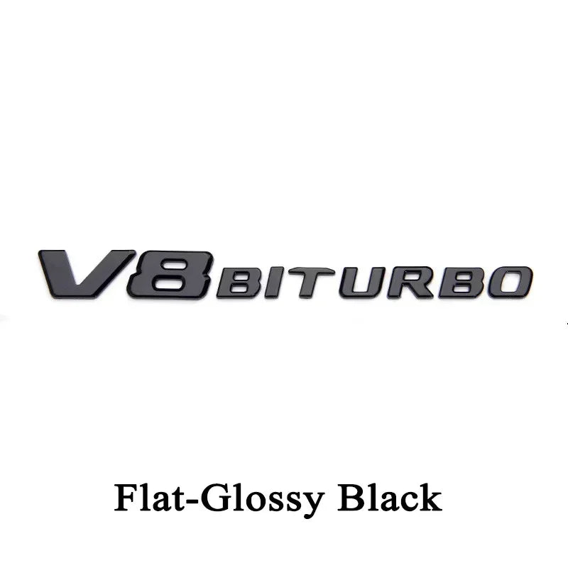 V8 BITURBO 3D Emblem Badge
