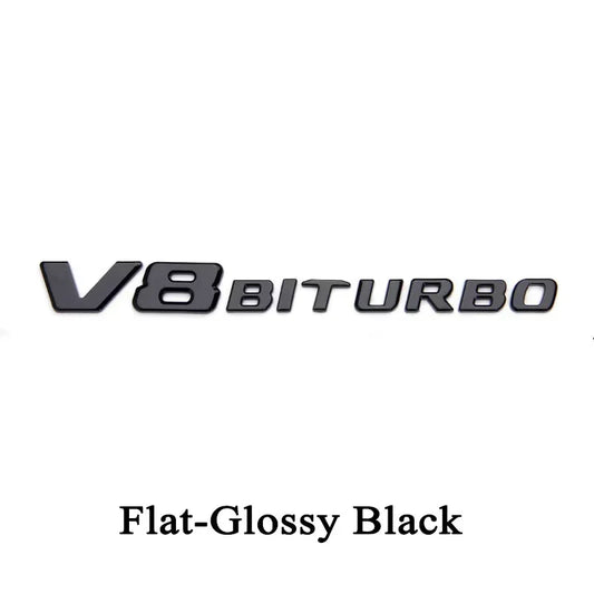 V8 BITURBO 3D Emblem Badge
