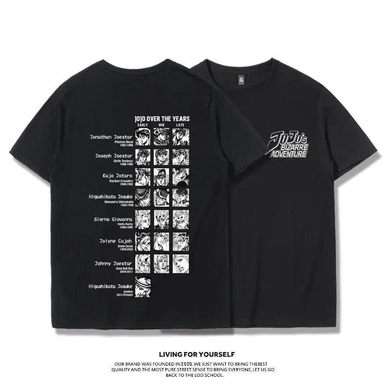 Generational Anime Character Graphic T-Shirt